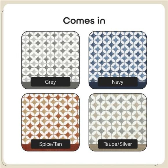 Light Filtering Printed Tier & Valance Window Curtain Set-58 Inch Width,24 InchL - Picture 5 of 7